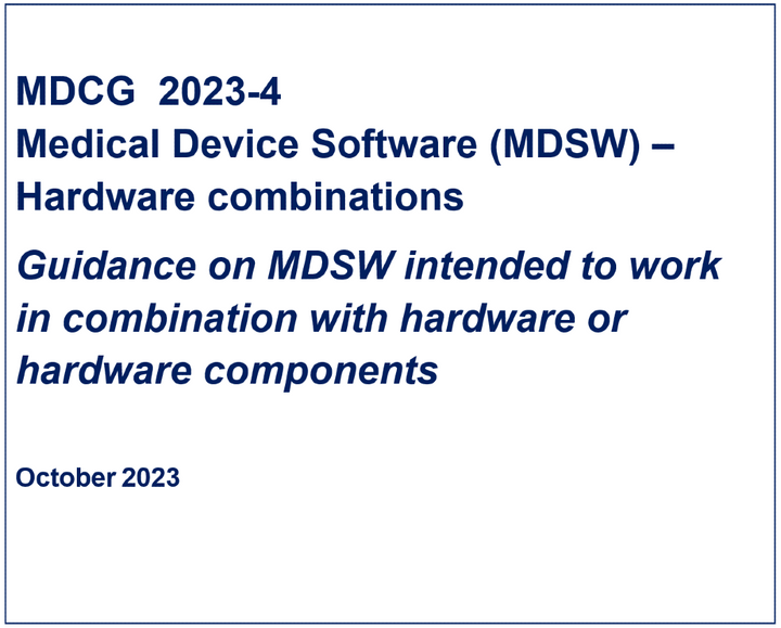 MDCG 2023-4 hardware vs medical device